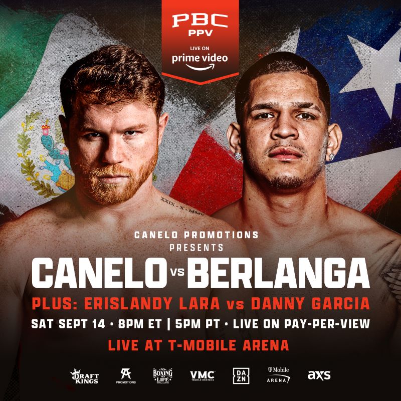 The battle is on! Join us for Canelo vs. Berlanga